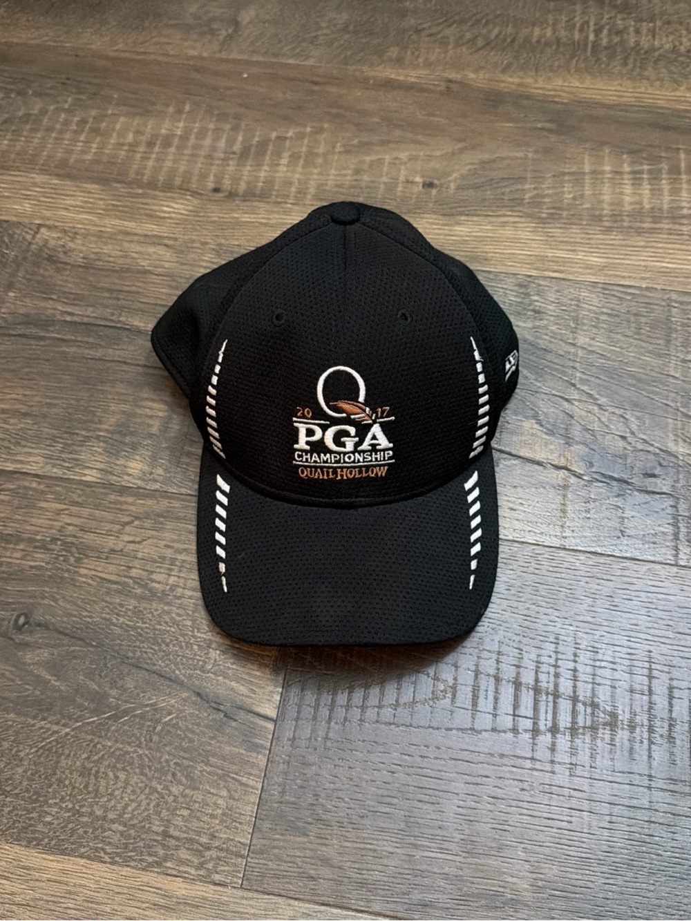 New Era Black PGA Championship Cap with White Accents